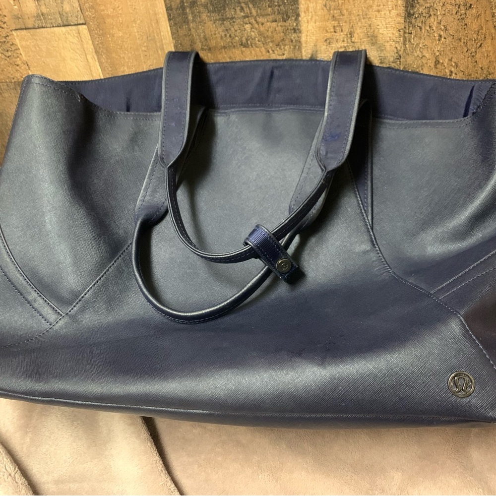 Lululemon Athletica Large Navy Tote Bag